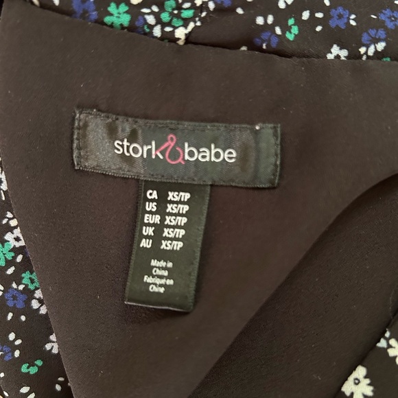 Stork&Babe (from Thyme Maternity) flower print sleeveless maternity dress. - Picture 2 of 5